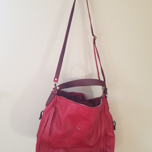 Bruno Rossi Red Leather Purse NEVER WORN - Picture 3 of 3